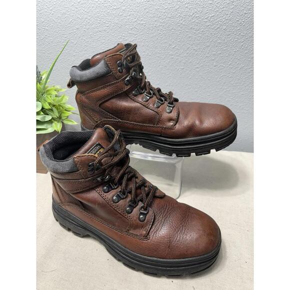 GBX Men's 6" Soft-Toe Work Boots 42701 Brown Leather Sz 10D - Picture 1 of 9